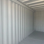 Sjöfartscontainer 20-fot Stålgolv Grå