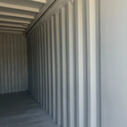 Sjöfartscontainer 20-fot Stålgolv Röd