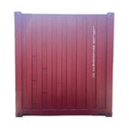 Sjöfartscontainer 20-fot Stålgolv Röd