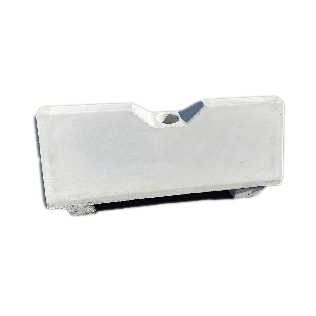 Betongsugga hål för stolpe grå