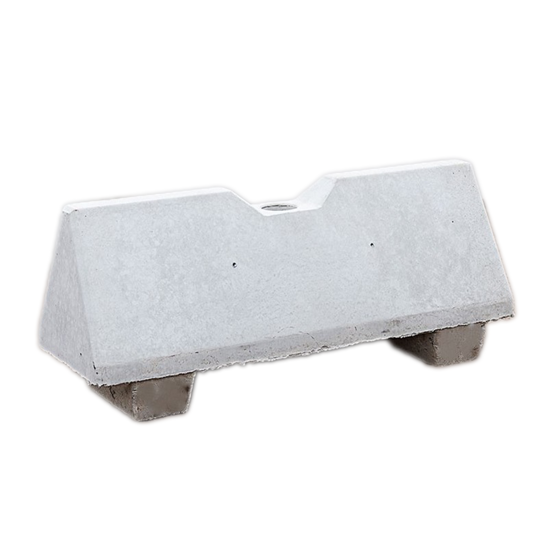 Betongsugga hål för stolpe vit