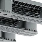 Extra tålig Plastpall 1200 x 800 mm Tät