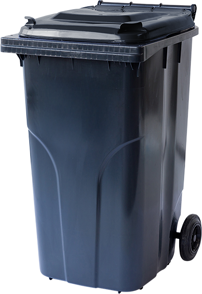 Kärl 240 L med lock, grå