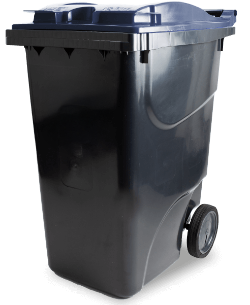 Kärl 360 L med lock, grå