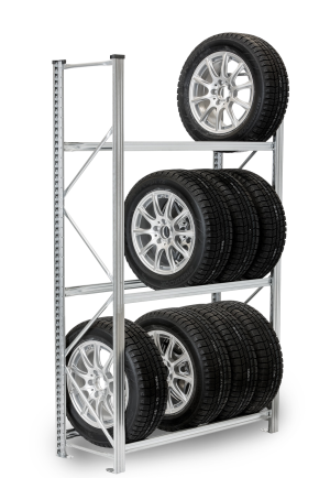 Hyllställ FLEX Däckhylla 1200 mm Grund 3 plan
