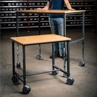 Rullbord ERGO Bok 800x570x720 mm med ställbar höjd