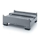 Plastcontainer MoveBox 1000FV fällbar med ventilation 3 medar