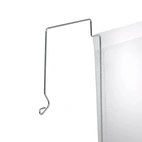 Plastficka med ståltrådsfäste A5L PP transparent 50st