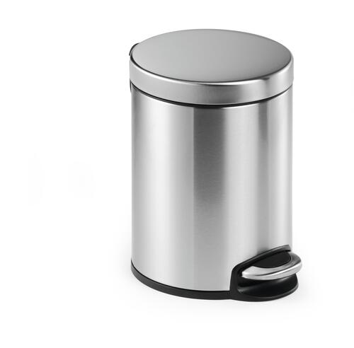 Pedalhink rostfritt stål 5 L silver