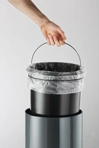 Pedalhink metall 5 L mörkgrå