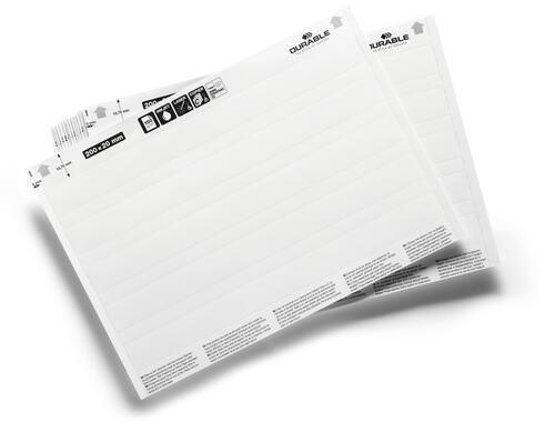 Etiketter till etiketthållare 200 x 20 mm vit