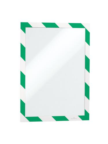 Inforam självhäftande DURAFRAME SECURITY A4 grön/vit 2st