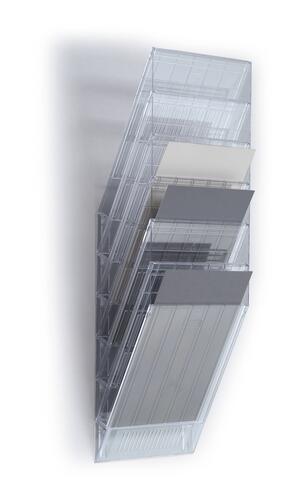 FLEXIBOXX 6 A4 stående brochyrfack transparent