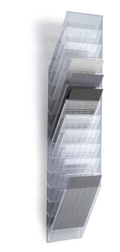 FLEXIBOXX 12 A4 stående brochyrfack transparent