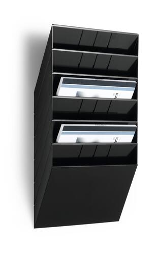 FLEXIBOXX 6 A4 liggande brochyrfack svart