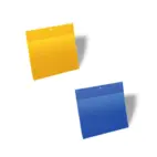 Plastficka Plus A4L extra stark magnet gul 10st