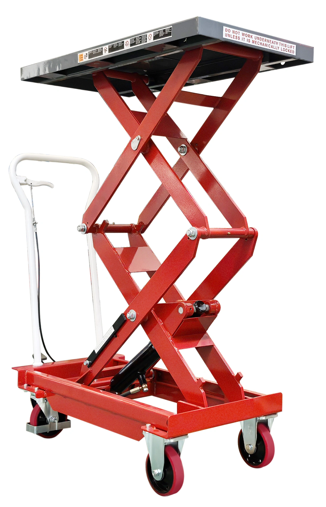 Lyftbordsvagn, manuell, 800kg, 1010x520mm