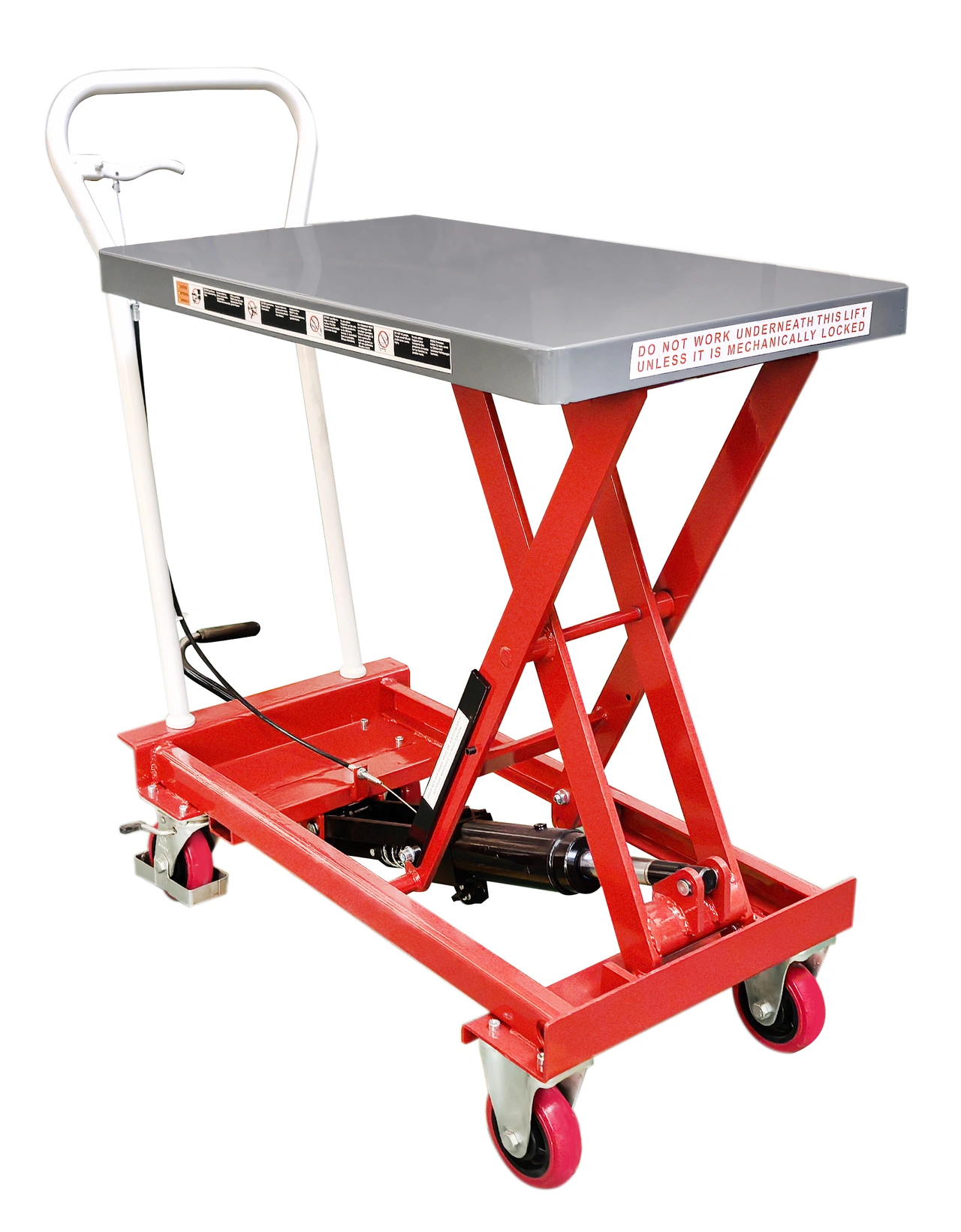 Lyftbordsvagn, manuell, 250kg, 830x500mm