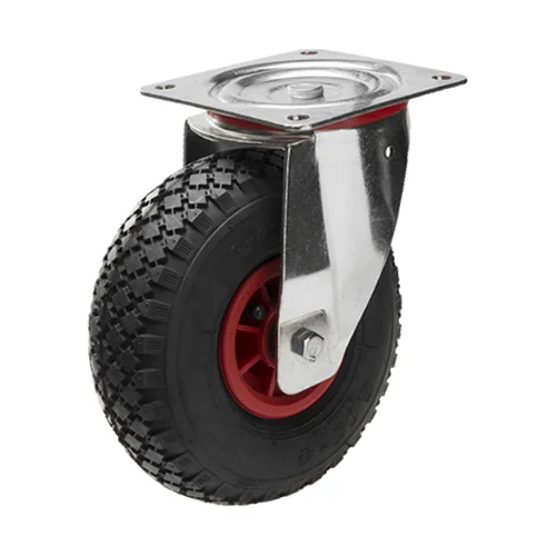 Länkhjul 260x85mm, 150 kg, Luftgummihjul