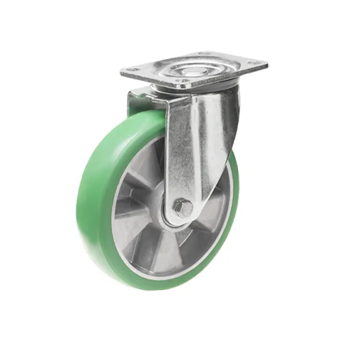 Länkhjul 100x50mm, 350 kg, Elastiskt PU