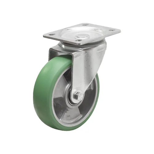 Länkhjul 100x40mm, 200 kg, Elastiskt PU