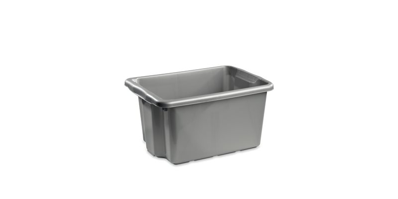 Förvaringslåda Nordic 500x365x260mm, Silver