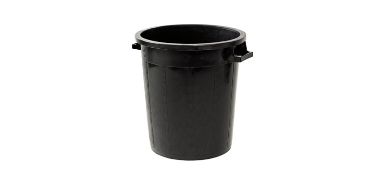 Fodertunna Plasttunna 50 L Svart