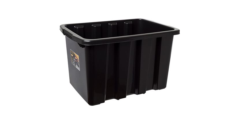 Förvaringslåda Strongbox 585x398x345mm, Svart