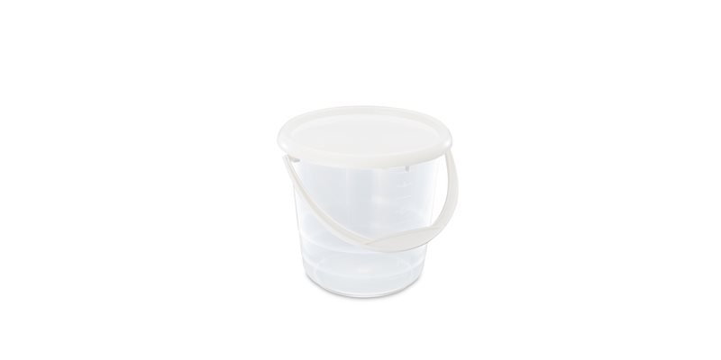 Hink 5 L med lock Transparent