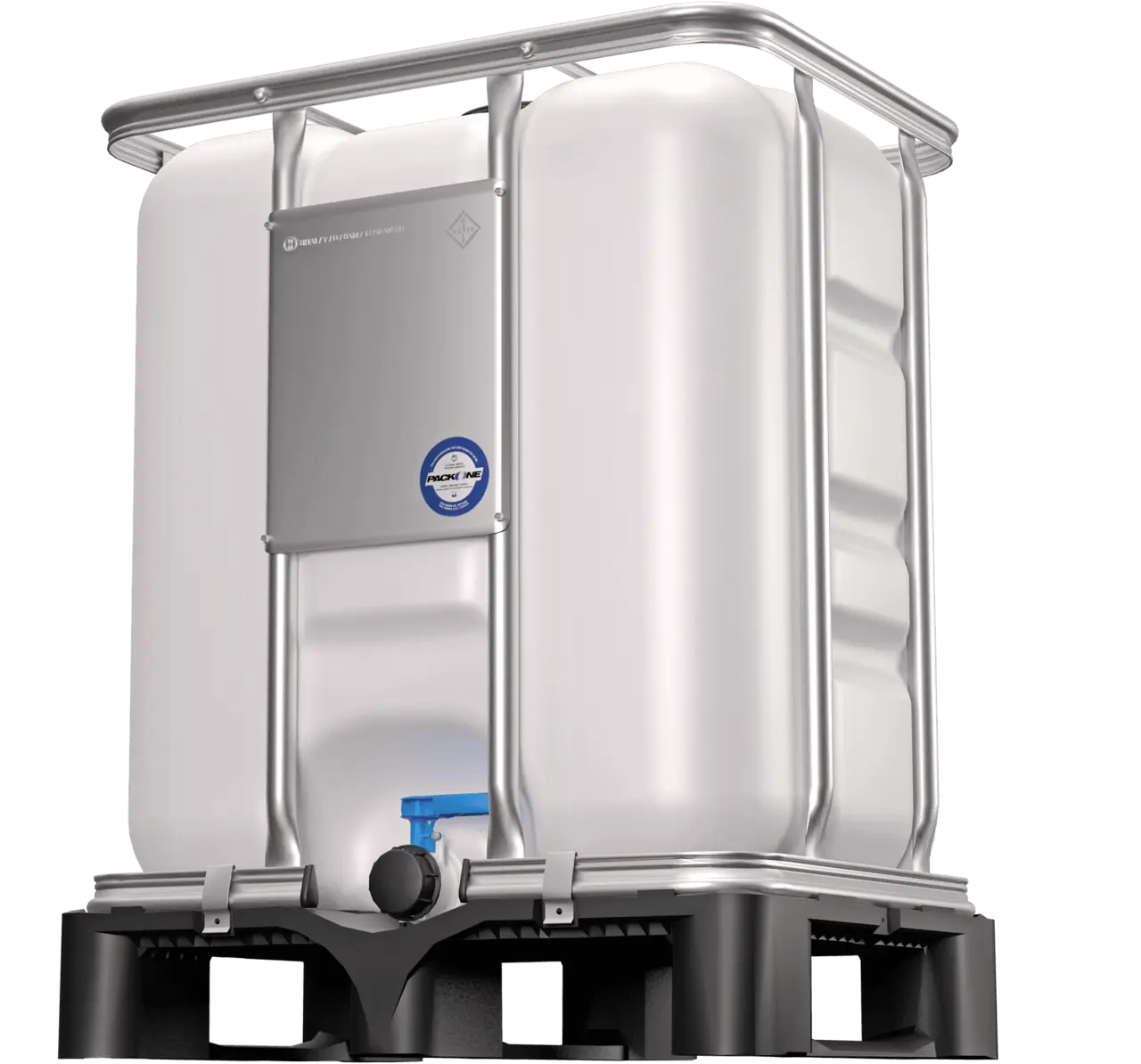 IBC-tank med plastpall, 300 L, Livsmedelsgodkänd