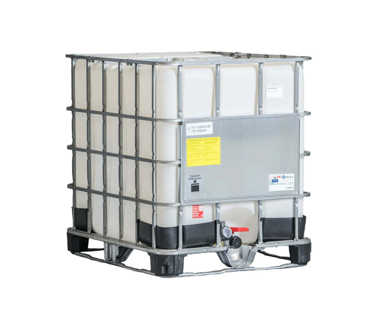 IBC-tank med stålpall 1000 L, UN EX-KLASSAD, 150/50 mm