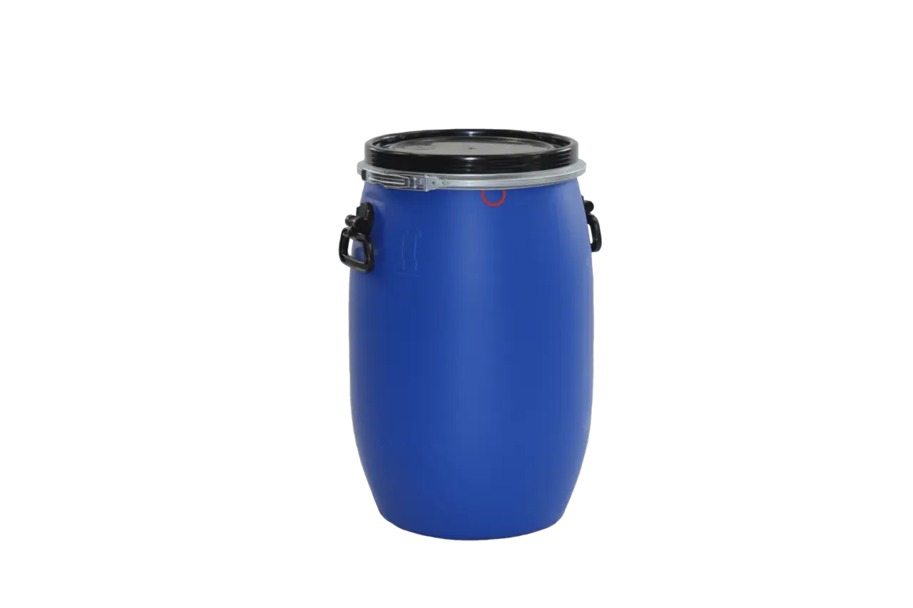 Plastfat med lock, 30 L, UN-KLASSAD, BLÅ