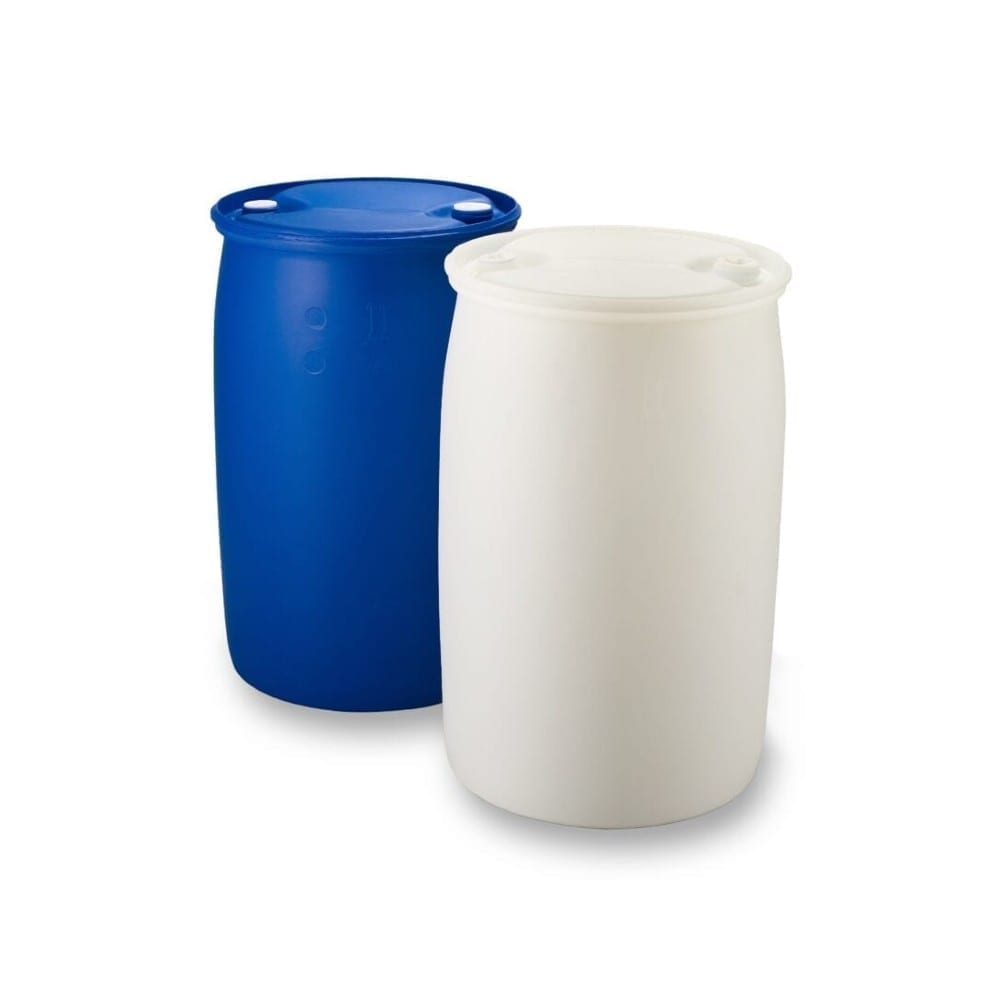 Plastfat med sprund, 220 L, UN, FOOD, BLÅ