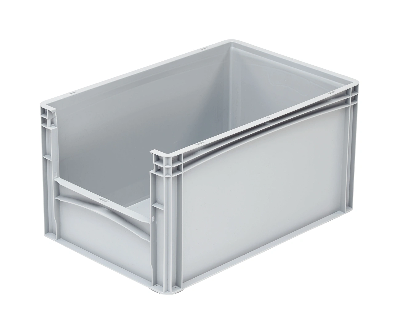 Euroback BOXIA Ljusgrå 600x400x320 mm öppen kortsida