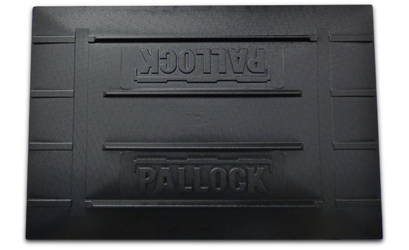 Pallock till pallkrage, 1200x800x30, svart