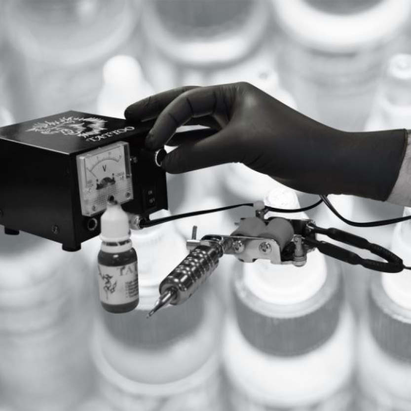 Nitrilhandske för svart stål puderfri 100 st XLarge