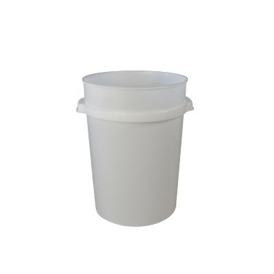 Plasttunna 50 L vit plast livsmedelsgodkänd