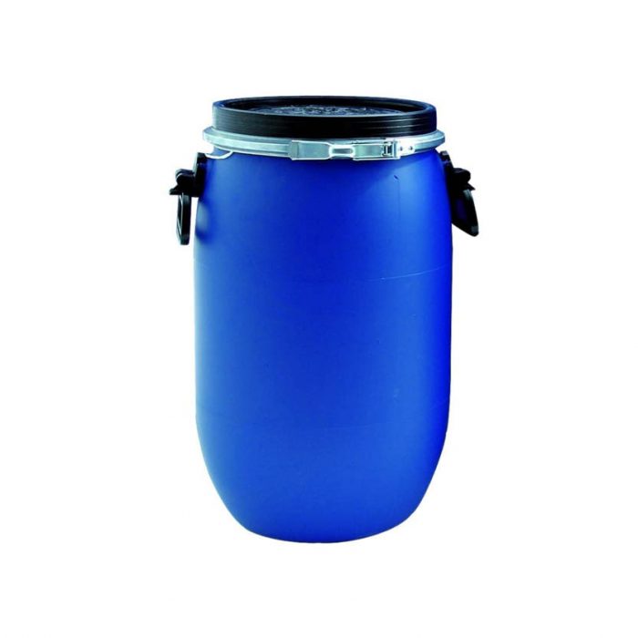 Plastfat 60 L blå plast UN-godkänd godkänt för livsmedel