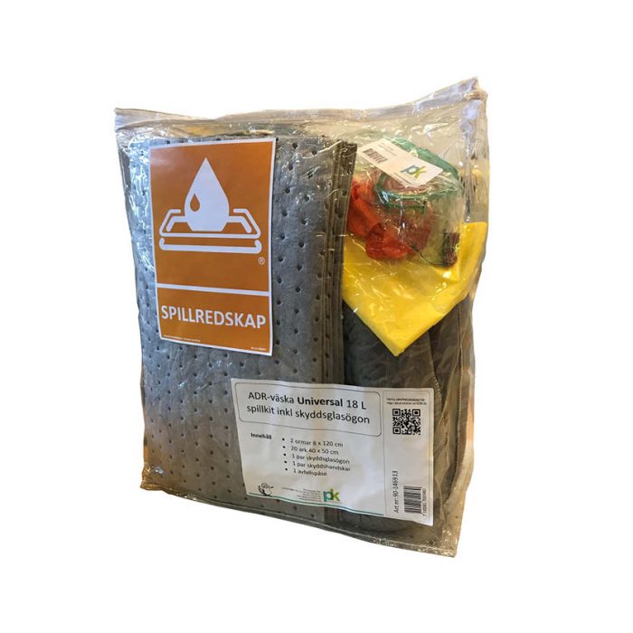 Spillkit Spillify SR24 ADR-väska, skyddsglasögon Universal