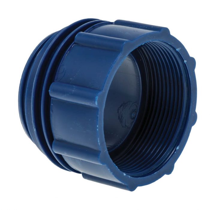 Gängadapter blå plast Mauser 70 x 6 - 2 tum BSP hona