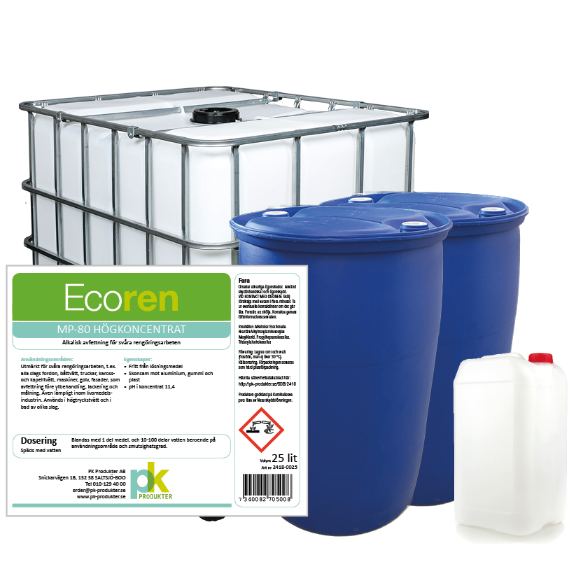 Ecoren® MP-80 Högkoncentrerad alkalisk avfettning 10 L