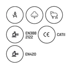 Montagehandske fårskinn DEX 5 - 9