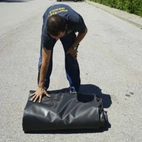 Spillpool Heavy av PVC hopfällbar för invallning fordon