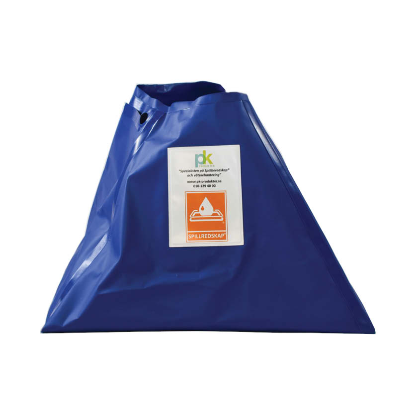 Brunnstätning med handtag blå plast 70 L