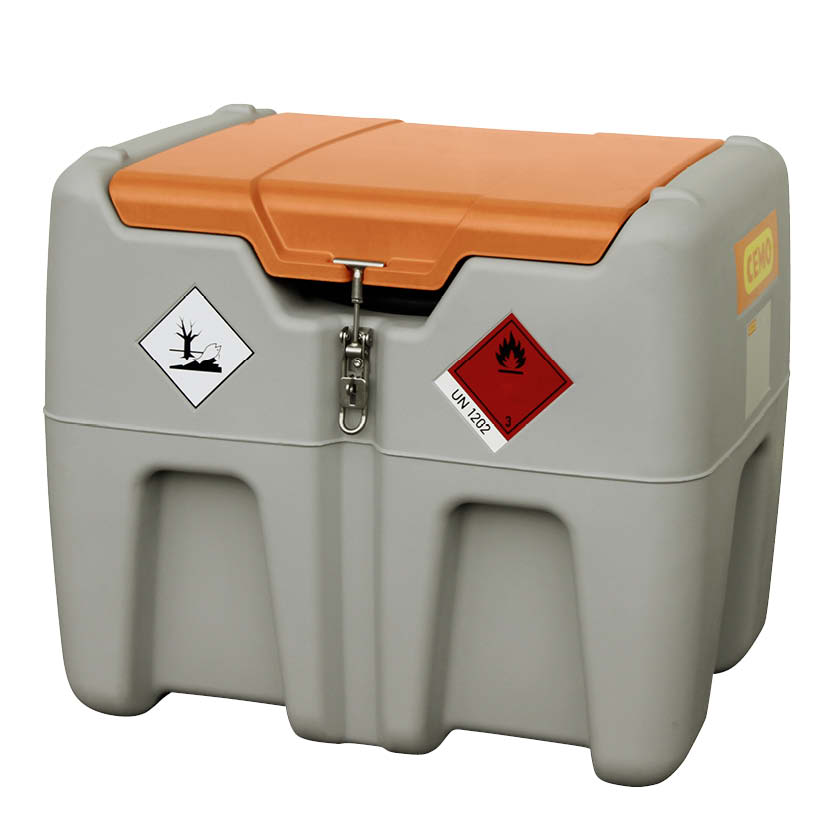 Mobil dieseltank 210 L med lock 12V pump