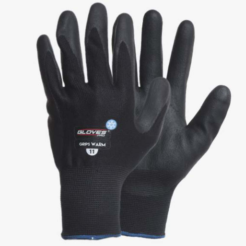 Arbetshandske Grips Warm - 10