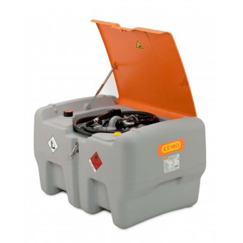 Mobil dieseltank 440 L med lock 12V pump