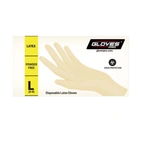 Latexhandske för engångsbruk beige puderfri 100 st - Medium