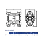 Membranpump Phoenix 30 PP 35 L/min för kylarvätska