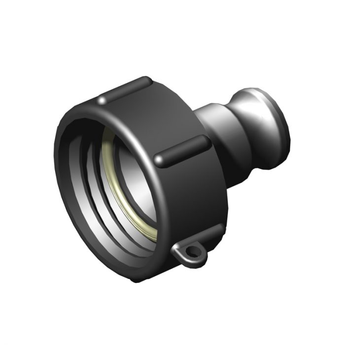 Adapter 60 x 6 hona - kamlock hane - 3/4 tum kamlock hane